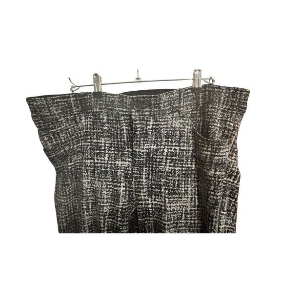 Torrid Bombshell Boot Luxe Ponte Pant Scratchy Tweed Deep Plaid Size 18 Short - Picture 4 of 5